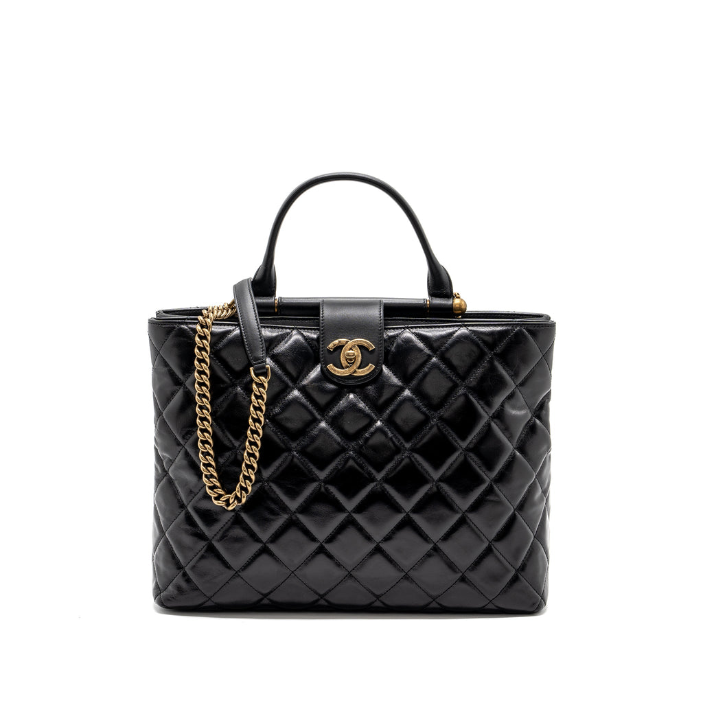 chanel-large-tote-bag-calfskin-black-brushed-ghw-copy