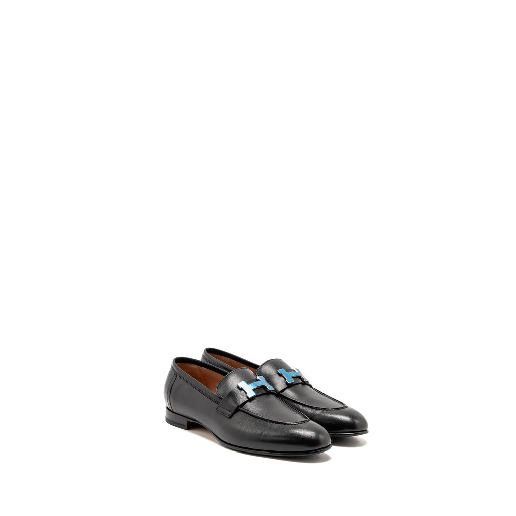 hermes-size-37-5-paris-loafer-calfskin-black-shw-copy-1
