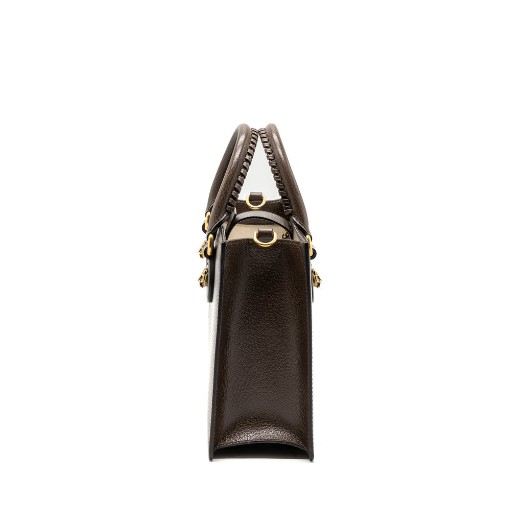 gucci-top-handle-tote-bag-calfskin-dark-brown-ghw