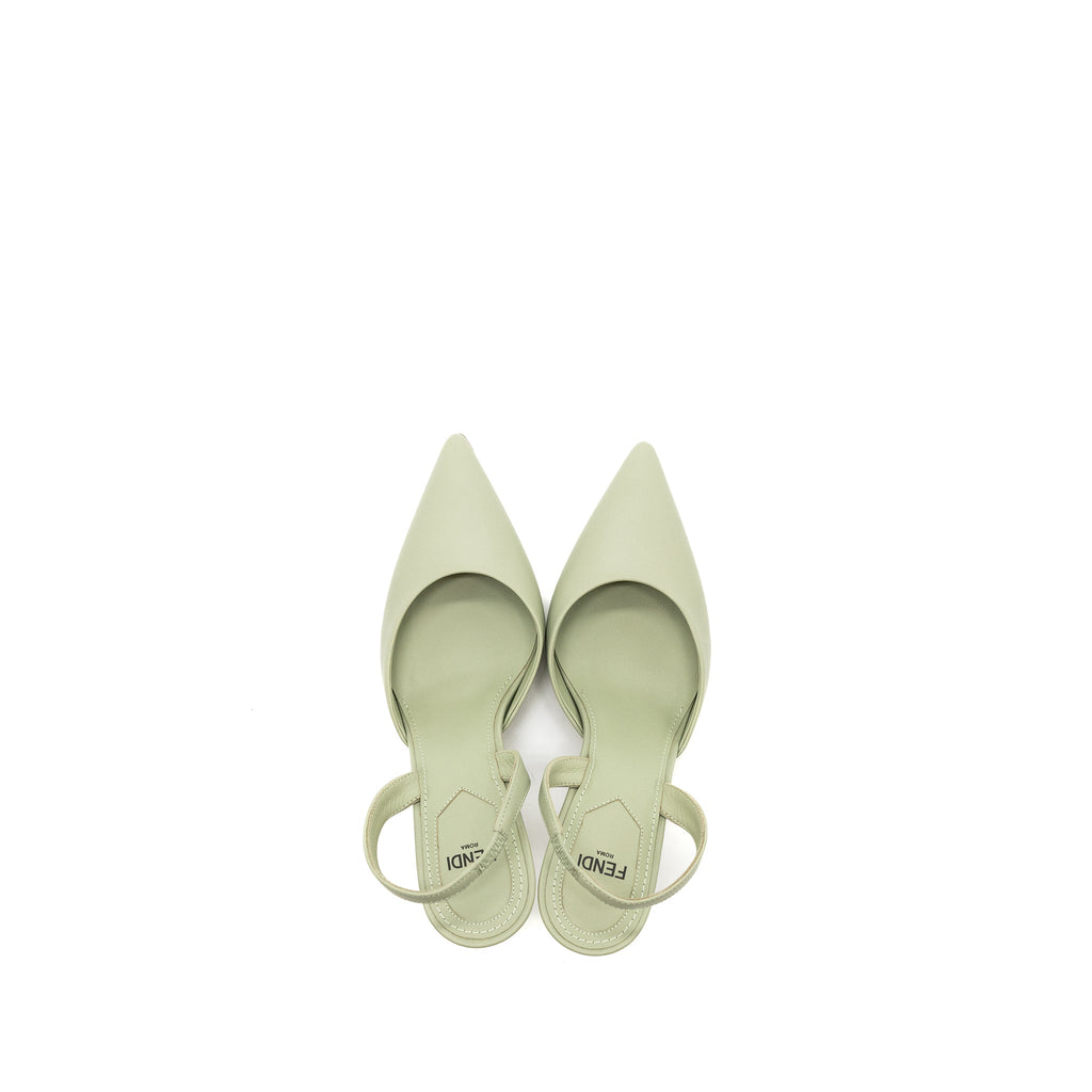 fendi-size-35-fendi-first-high-heeled-slingbacks-leather-green-shw