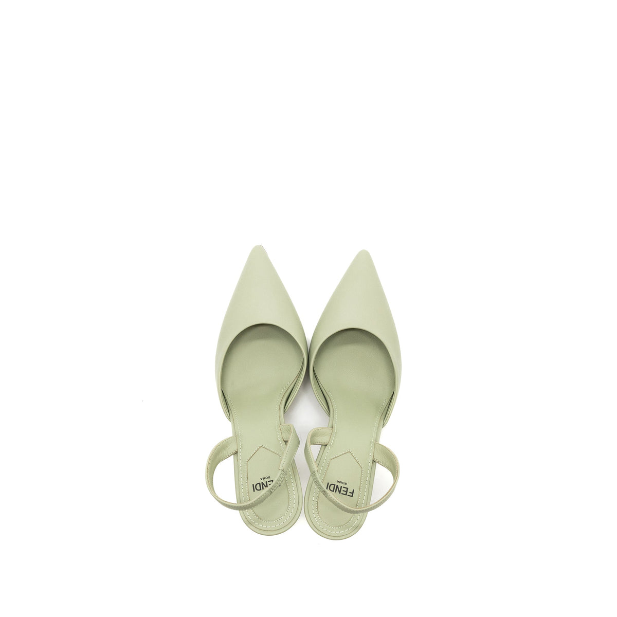 fendi-size-35-fendi-first-high-heeled-slingbacks-leather-green-shw