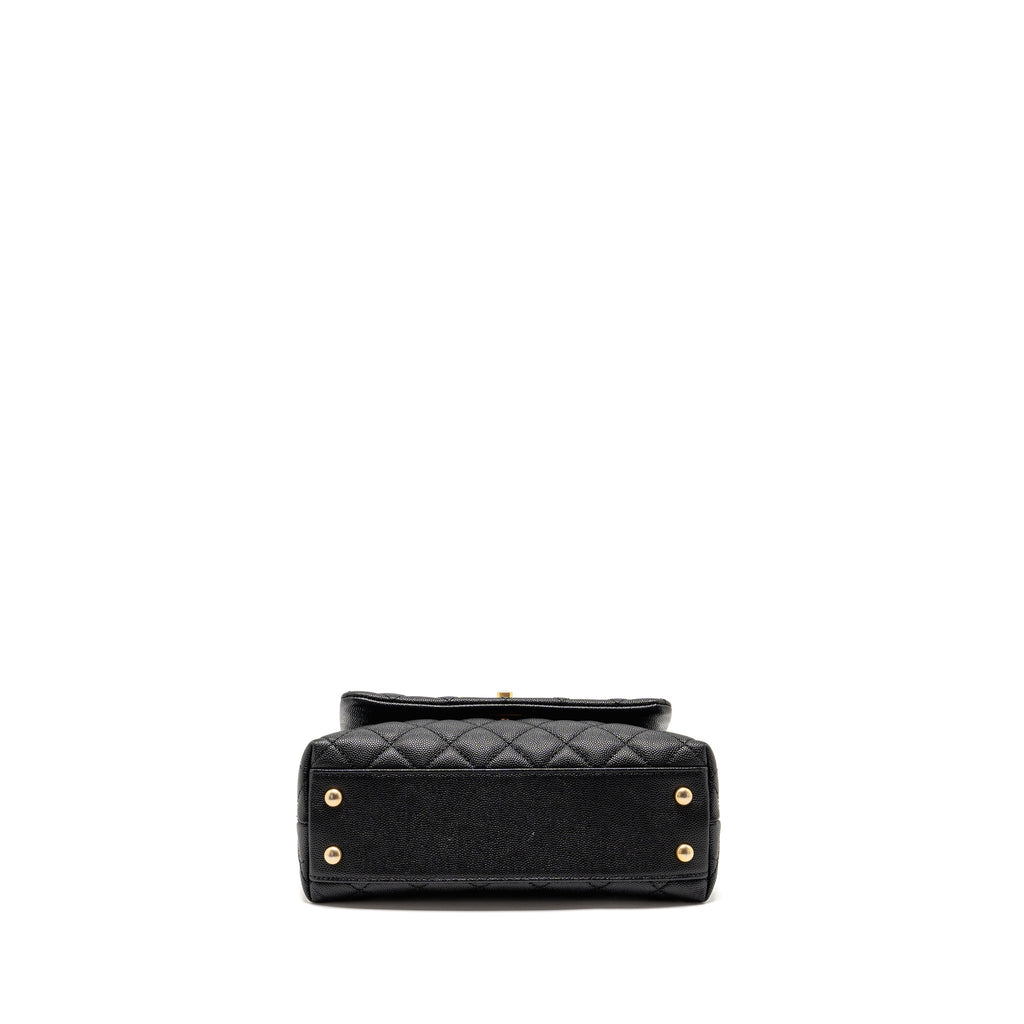 chanel-small-coco-handle-with-snake-embossed-handle-caviar-black-ghw
