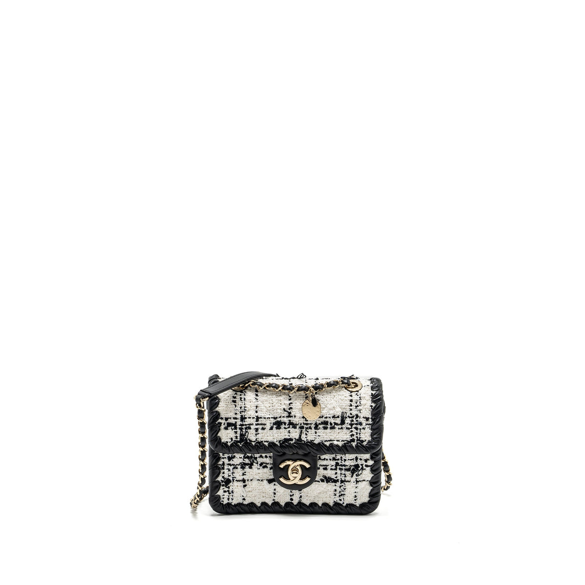 chanel-seasonal-mini-square-flap-bag-tweed-white-black-lghw-microchip