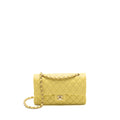 chanel-medium-classic-double-flap-bag-caviar-light-yellow-lghw