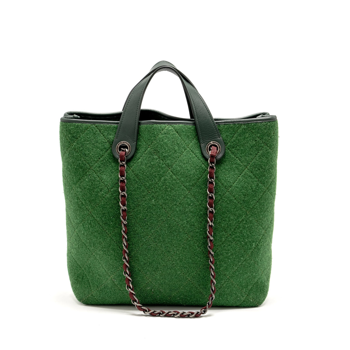 chanel-medium-quilted-pop-tote-bag-felt-leather-green-ruthenium-hardware