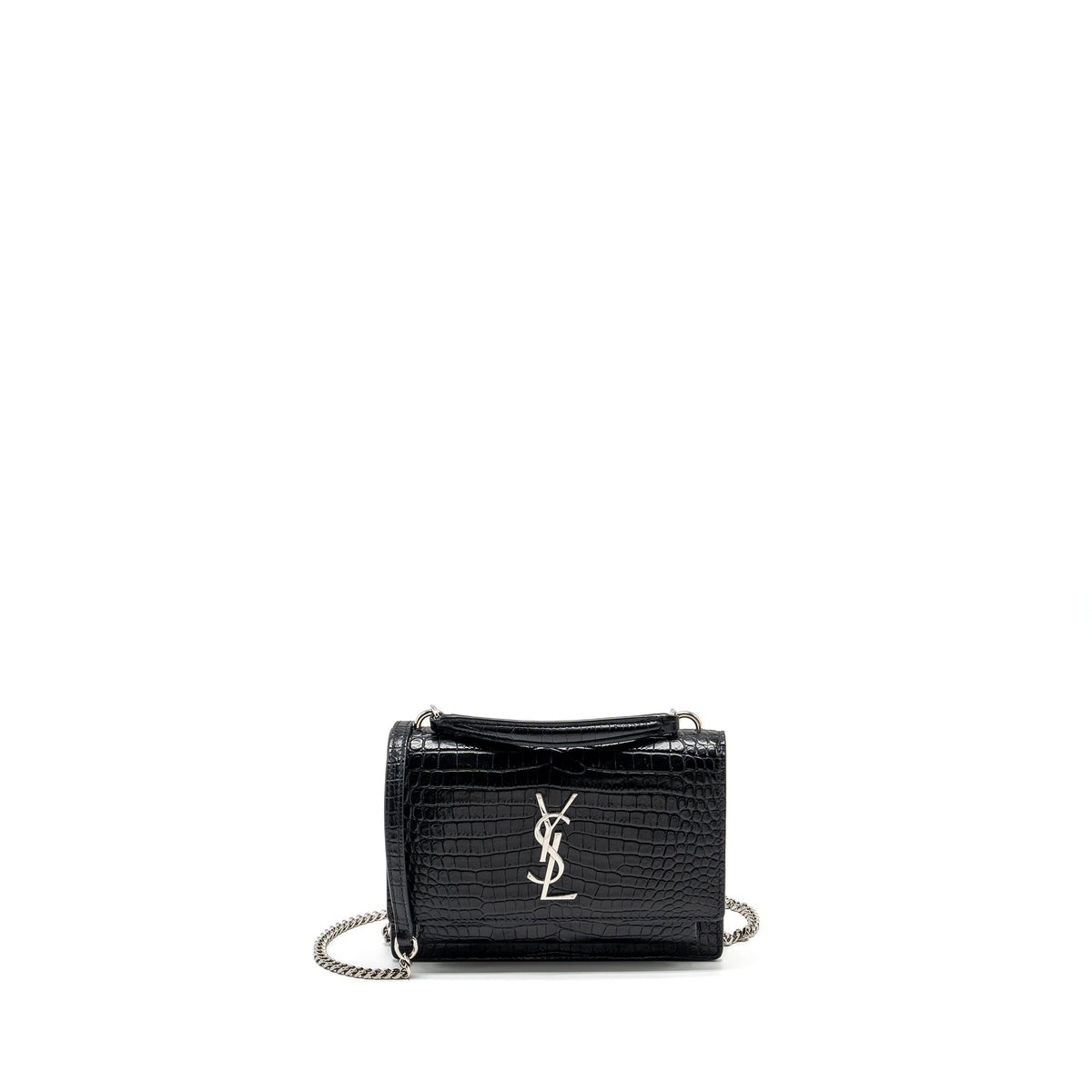 saint-laurent-ysl-sunset-bag-crocodile-embossed-calfskin-black-shw