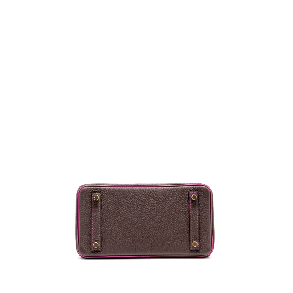 hermes-birkin-25-togo-chocolate-rose-pourpre-brushed-ghw-stamp-d