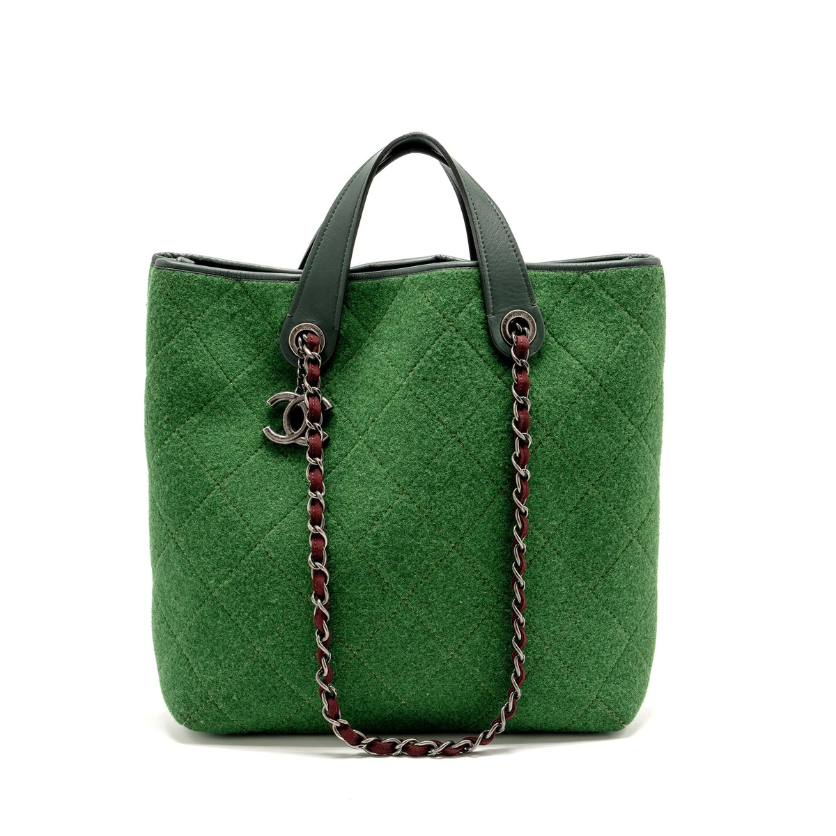 chanel-medium-quilted-pop-tote-bag-felt-leather-green-ruthenium-hardware