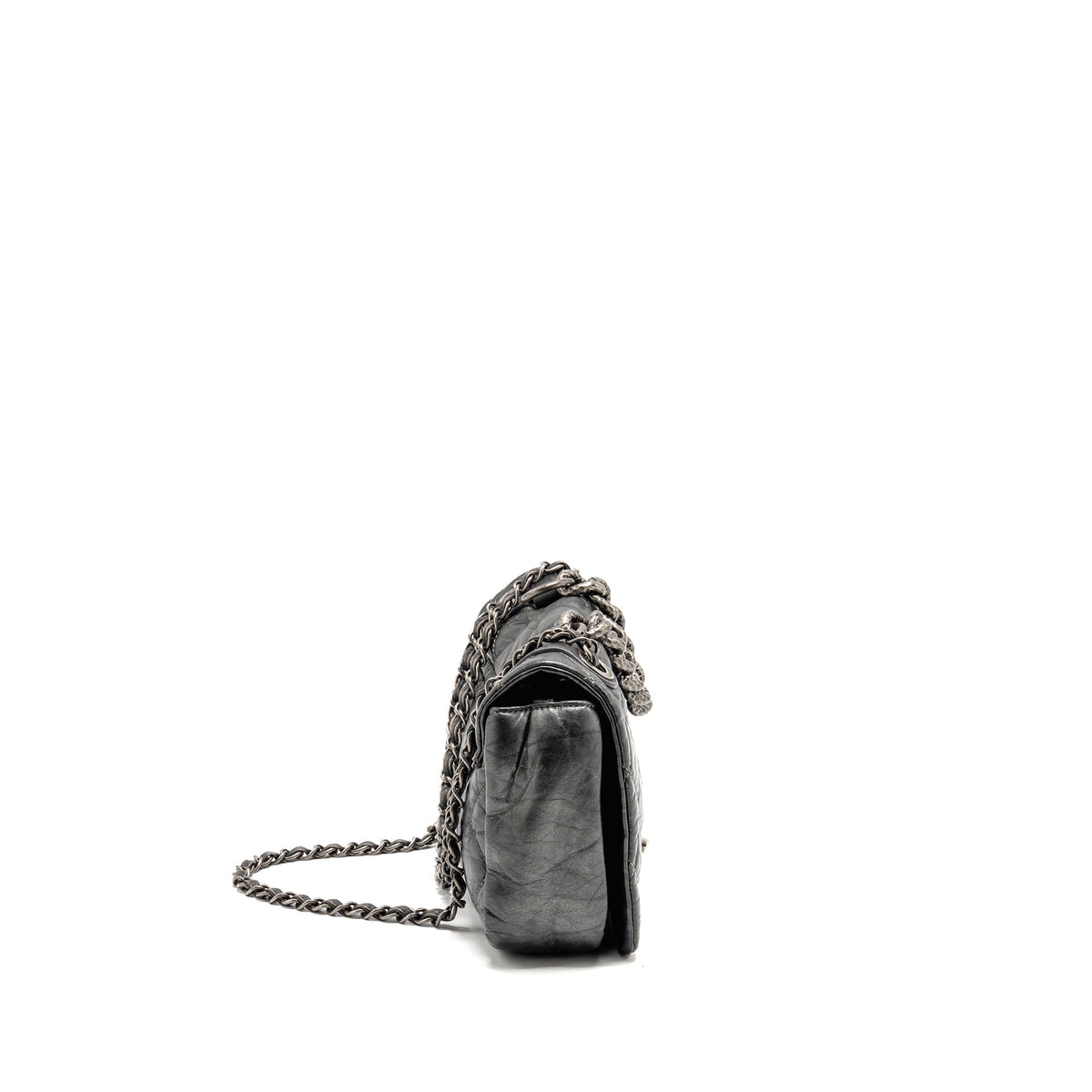 chanel-detailed-chain-single-flap-bag-calfskin-charcoal-grey-shw