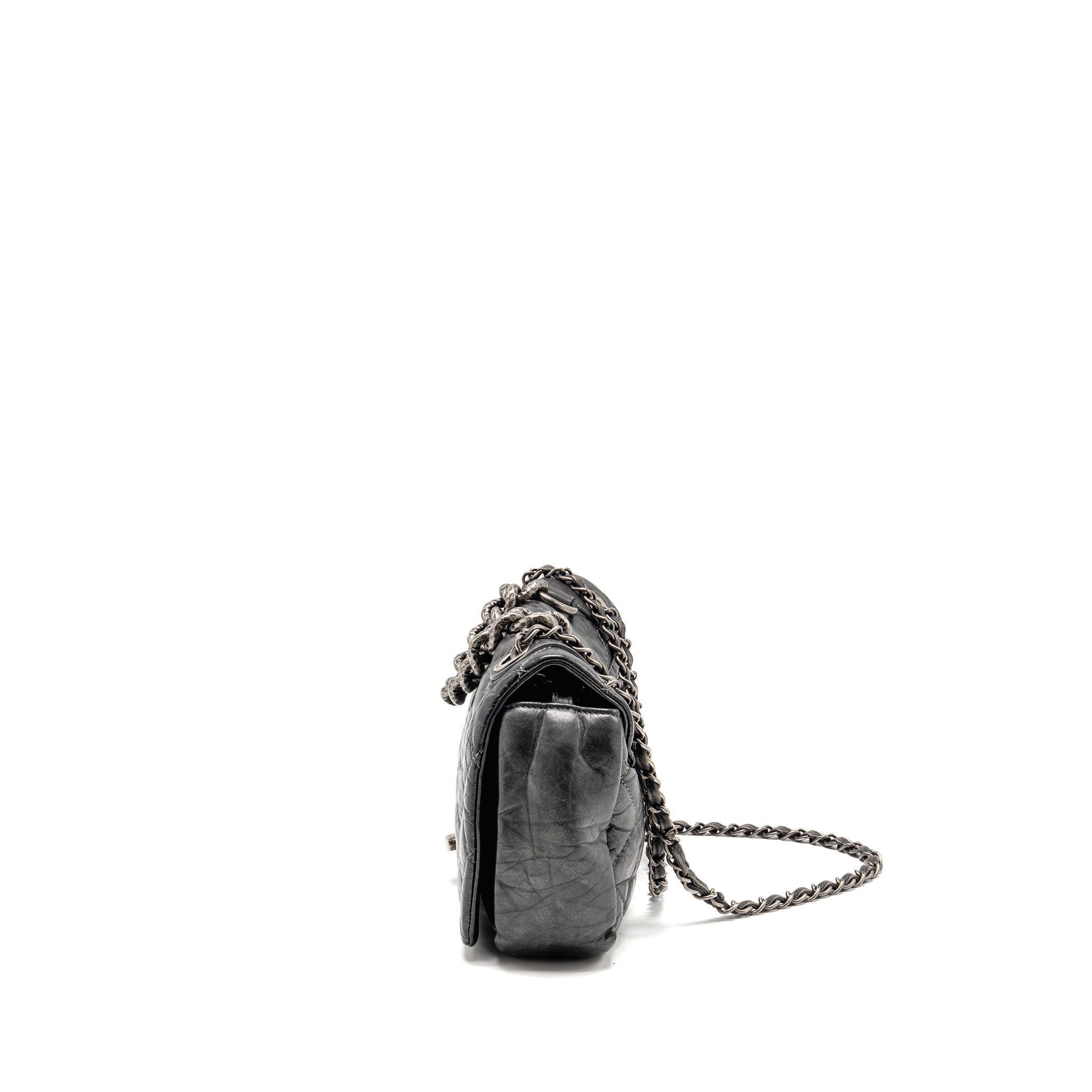 chanel-detailed-chain-single-flap-bag-calfskin-charcoal-grey-shw