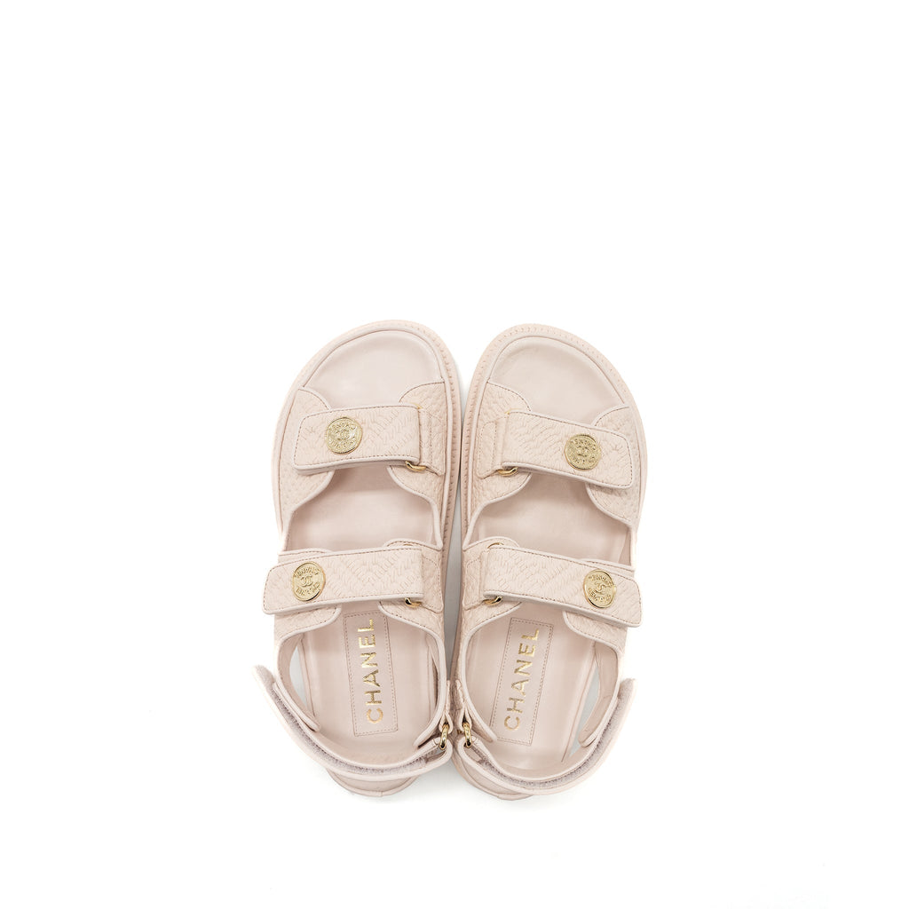 chanel-size-37-5-dad-sandals-medallion-light-pink-ghw-copy
