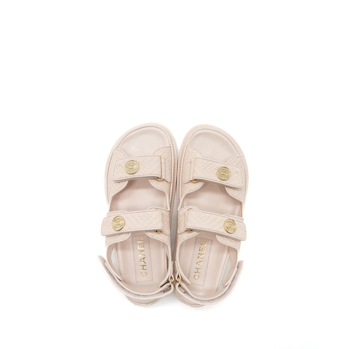 chanel-size-37-5-dad-sandals-medallion-light-pink-ghw-copy