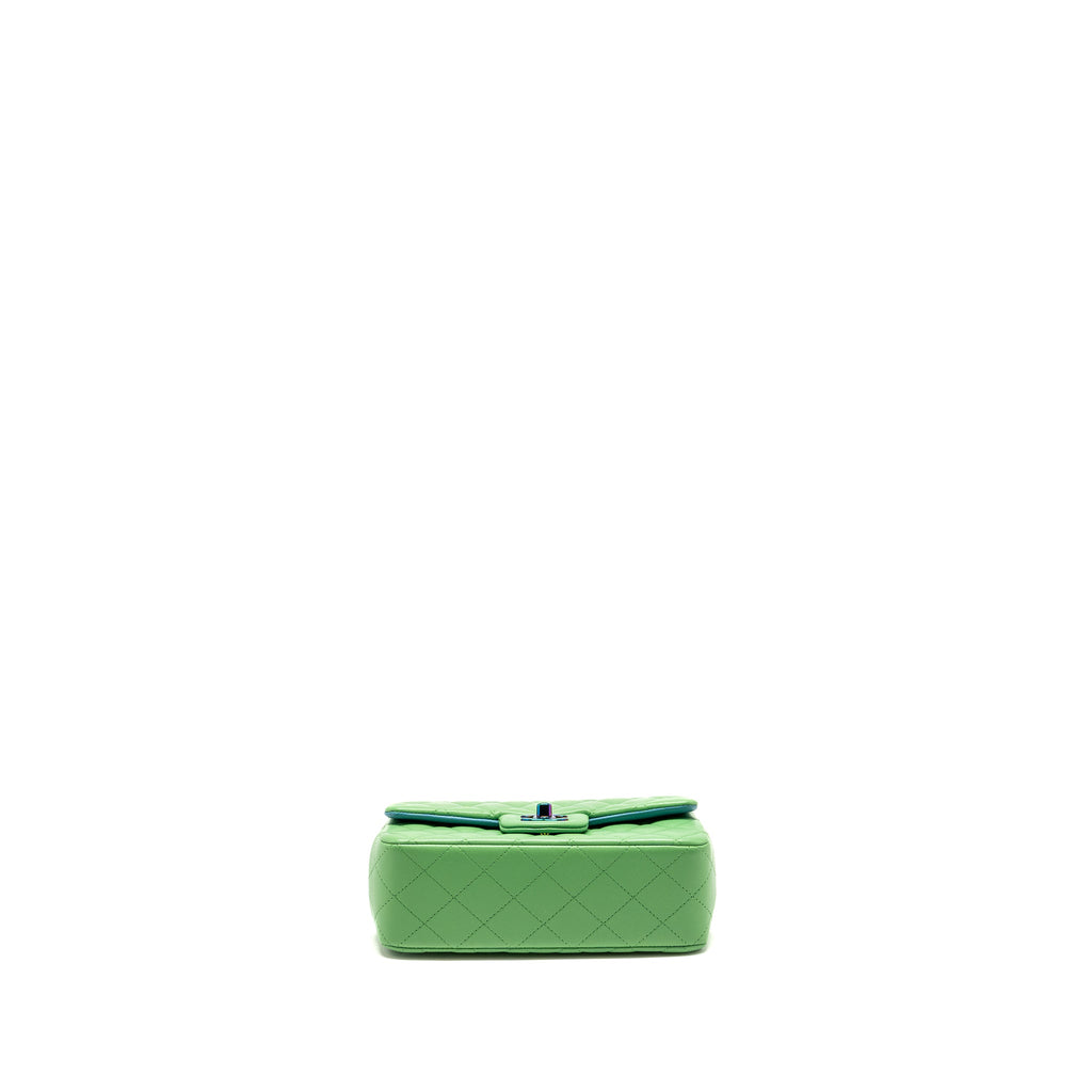 chanel-mini-rectangular-flap-bag-lambskin-green-iridescent-hardware-copy