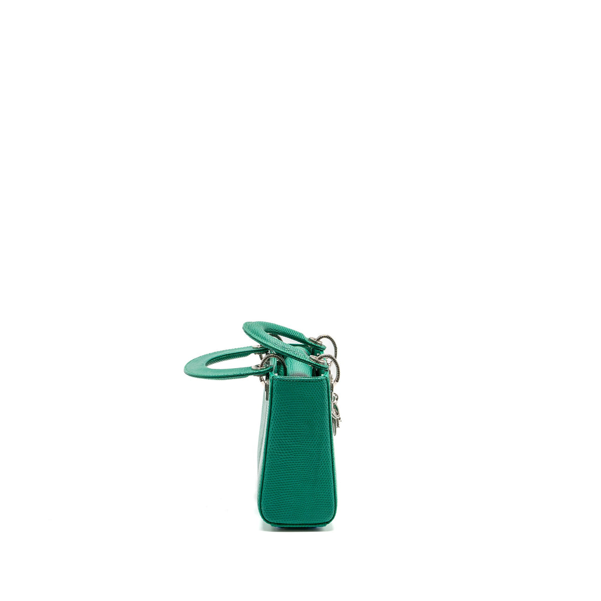 dior-mini-lady-dior-lizard-leather-green-with-crystal-buckle-shw