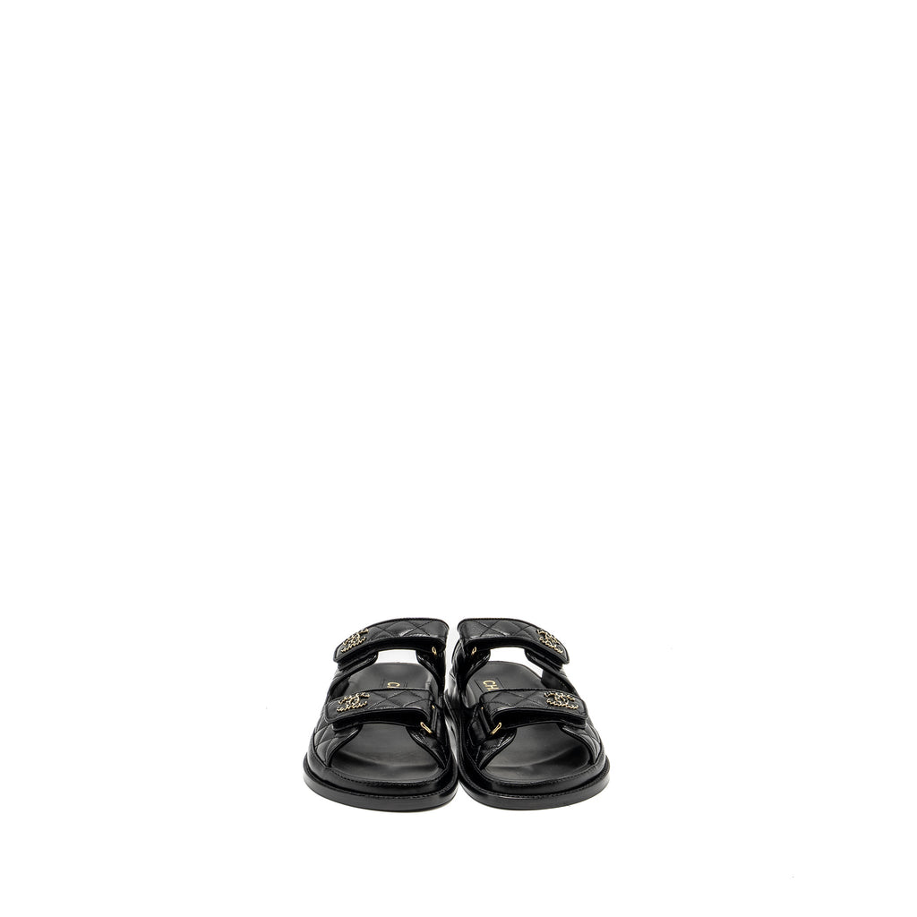 chanel-size-38-cc-logo-dad-sandals-leather-black-light-gold-tone