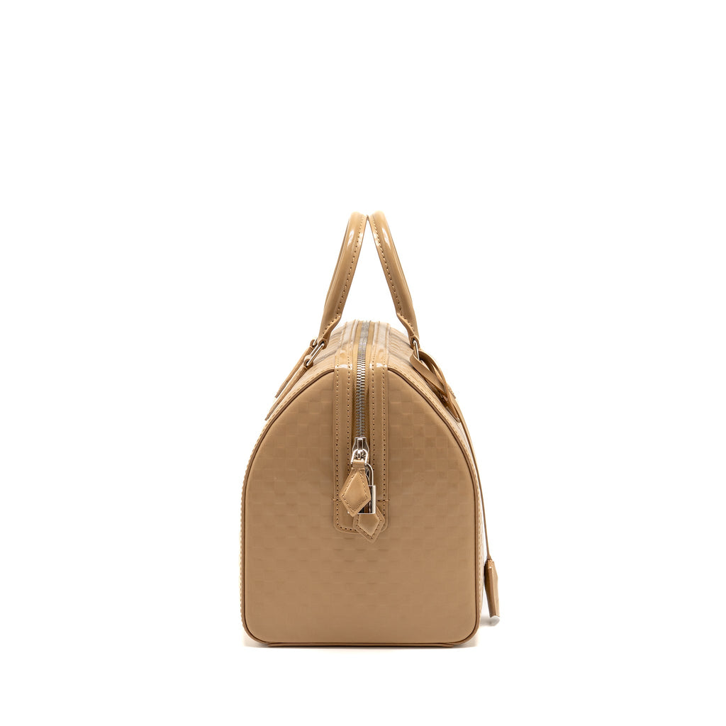 louis-vuitton-speedy-cube-mm-damier-facette-patent-leather-beige-shw-copy