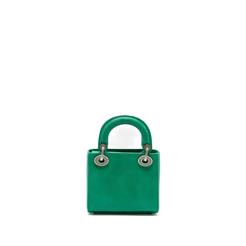 dior-mini-lady-dior-lizard-leather-green-with-crystal-buckle-shw
