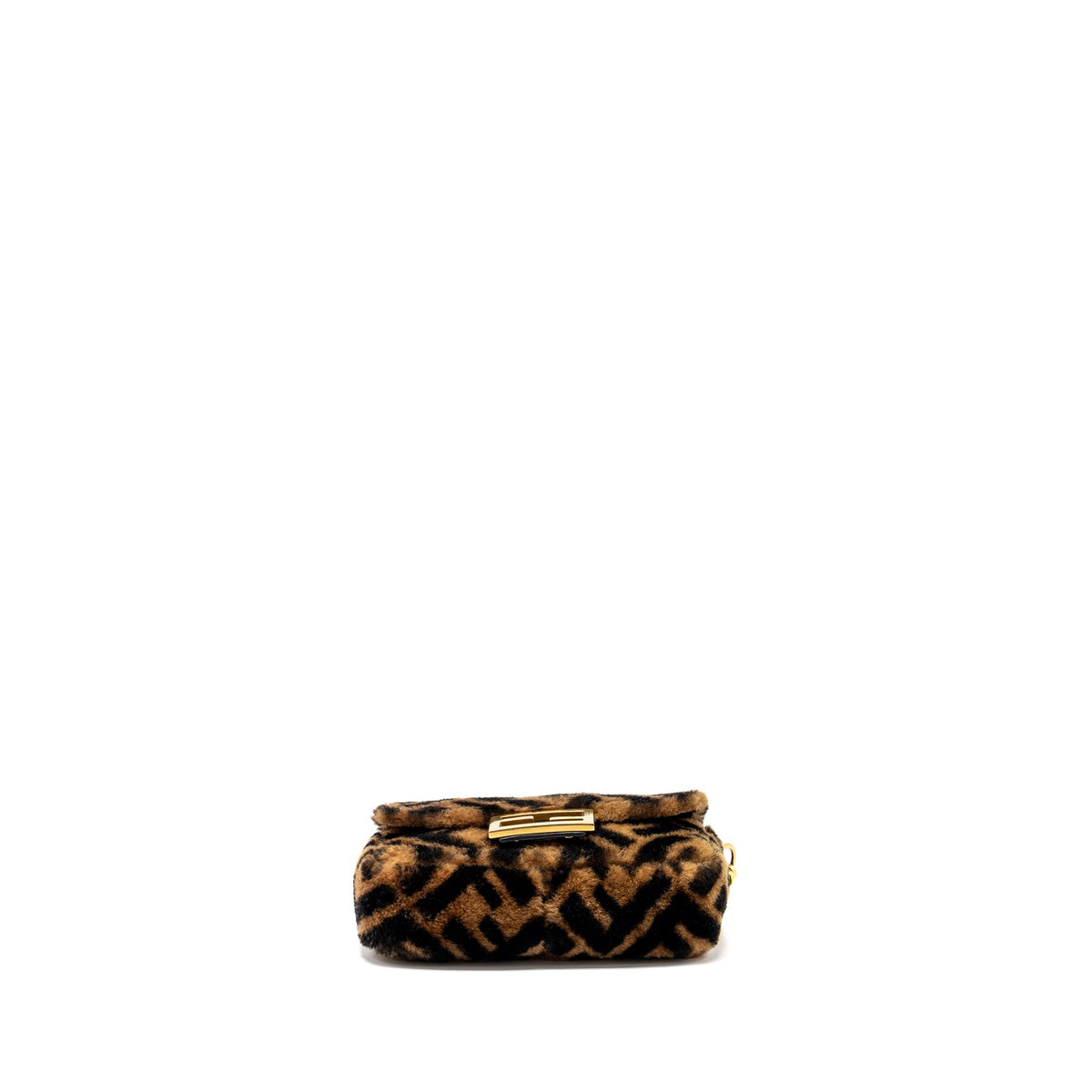 fendi-mini-baguette-bag-lamb-fur-black-brown-ghw