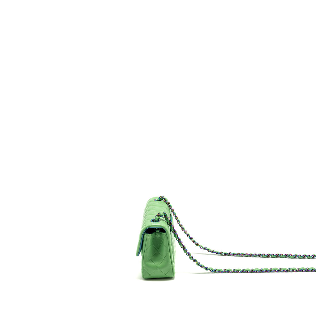 chanel-mini-rectangular-flap-bag-lambskin-green-iridescent-hardware-copy