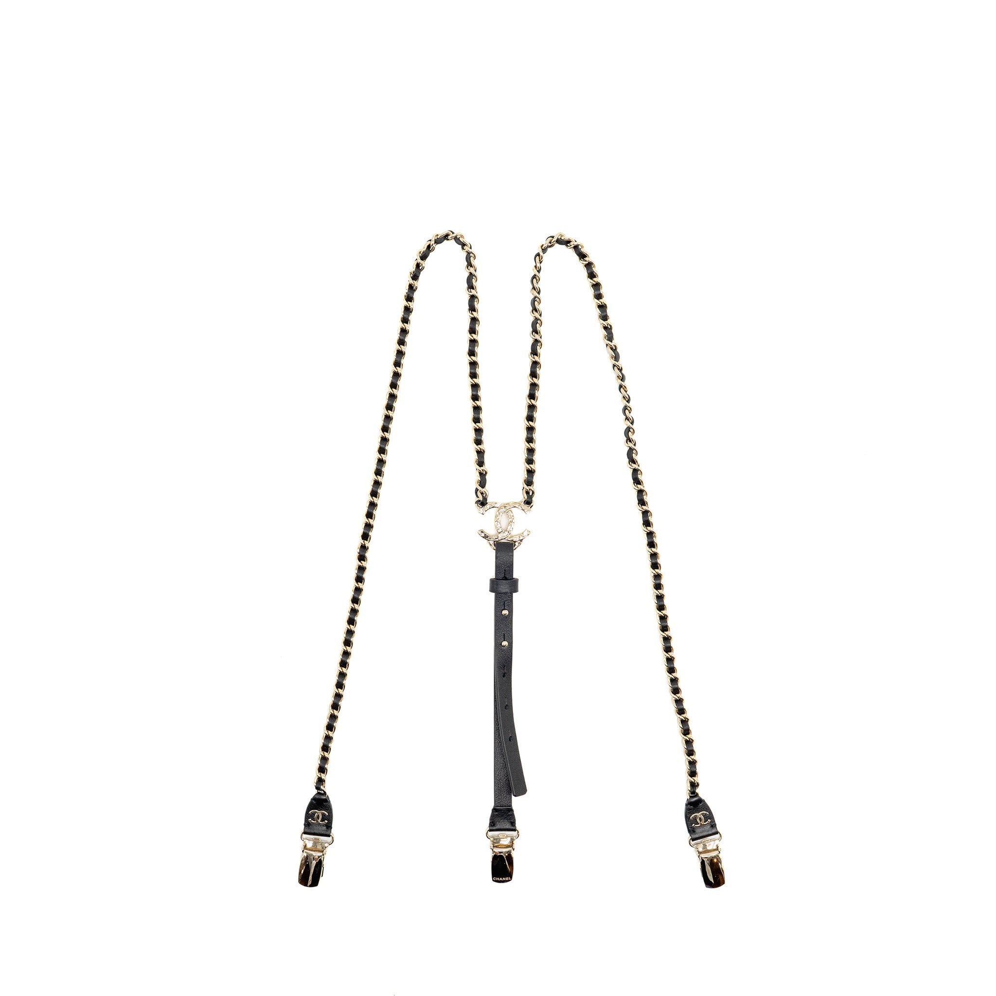 chanel-chain-shoulder-strap-with-leather-black-lghw