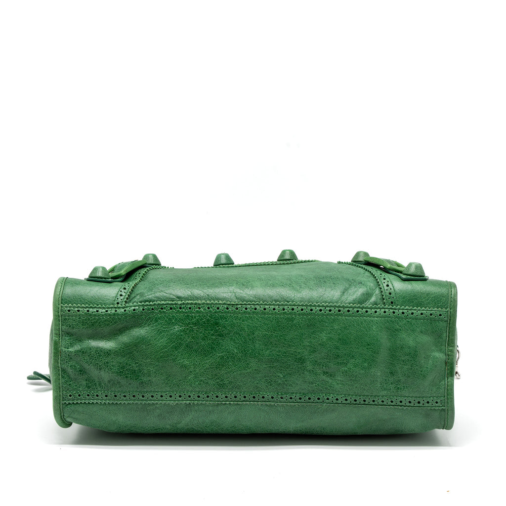 balenciaga-lace-city-bag-green-shw-1