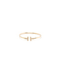 TIFFANY T DIAMOND WIRE BRACELET IN GOLD
