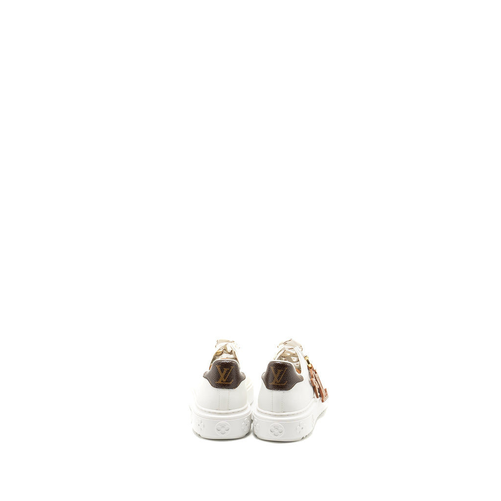 louis-vuitton-size-37-time-out-sneaker-with-monogram-and-flower-charm-calfskin-white-ghw