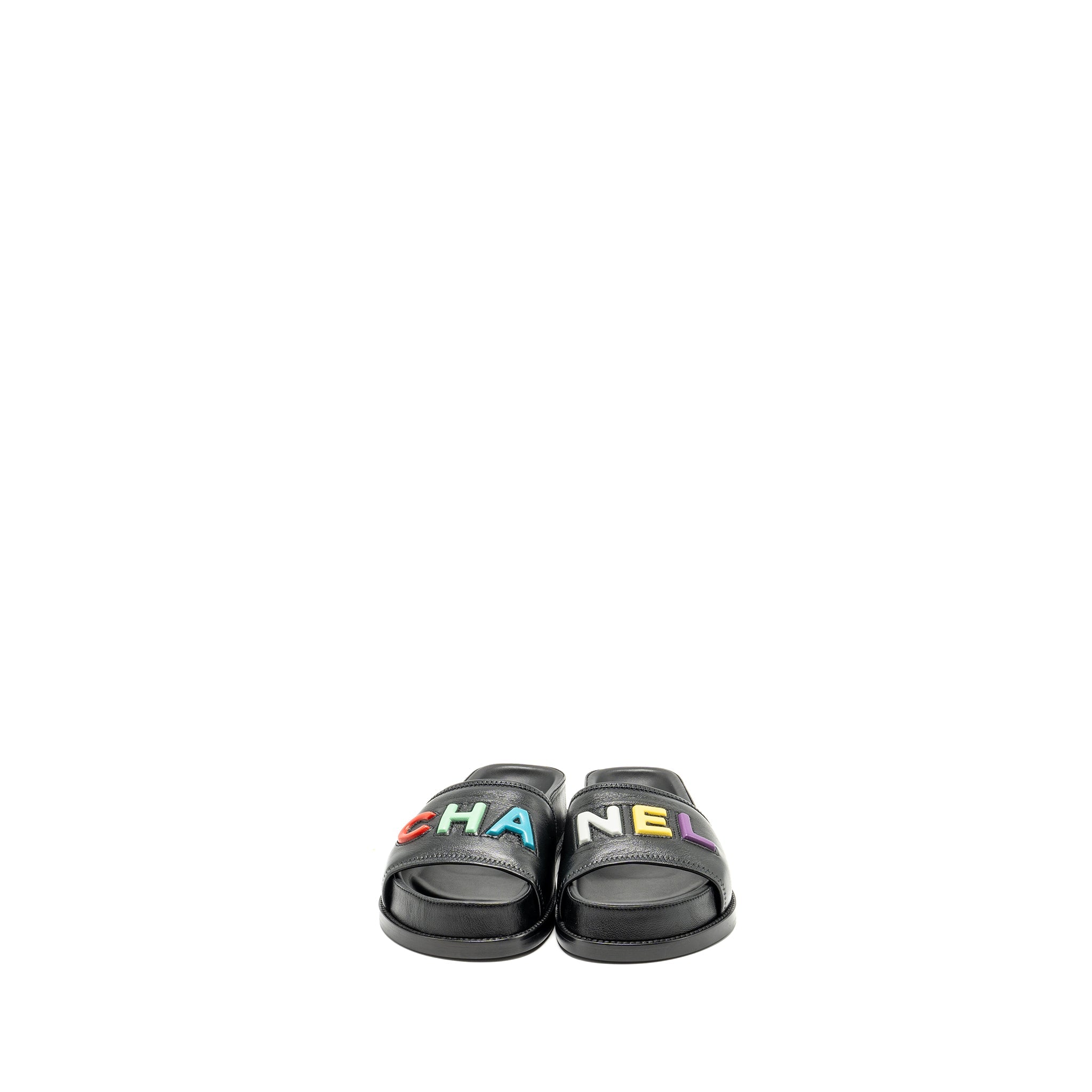 chanel-22s-size-37-sandals-mules-lambskin-black-multicolour-copy
