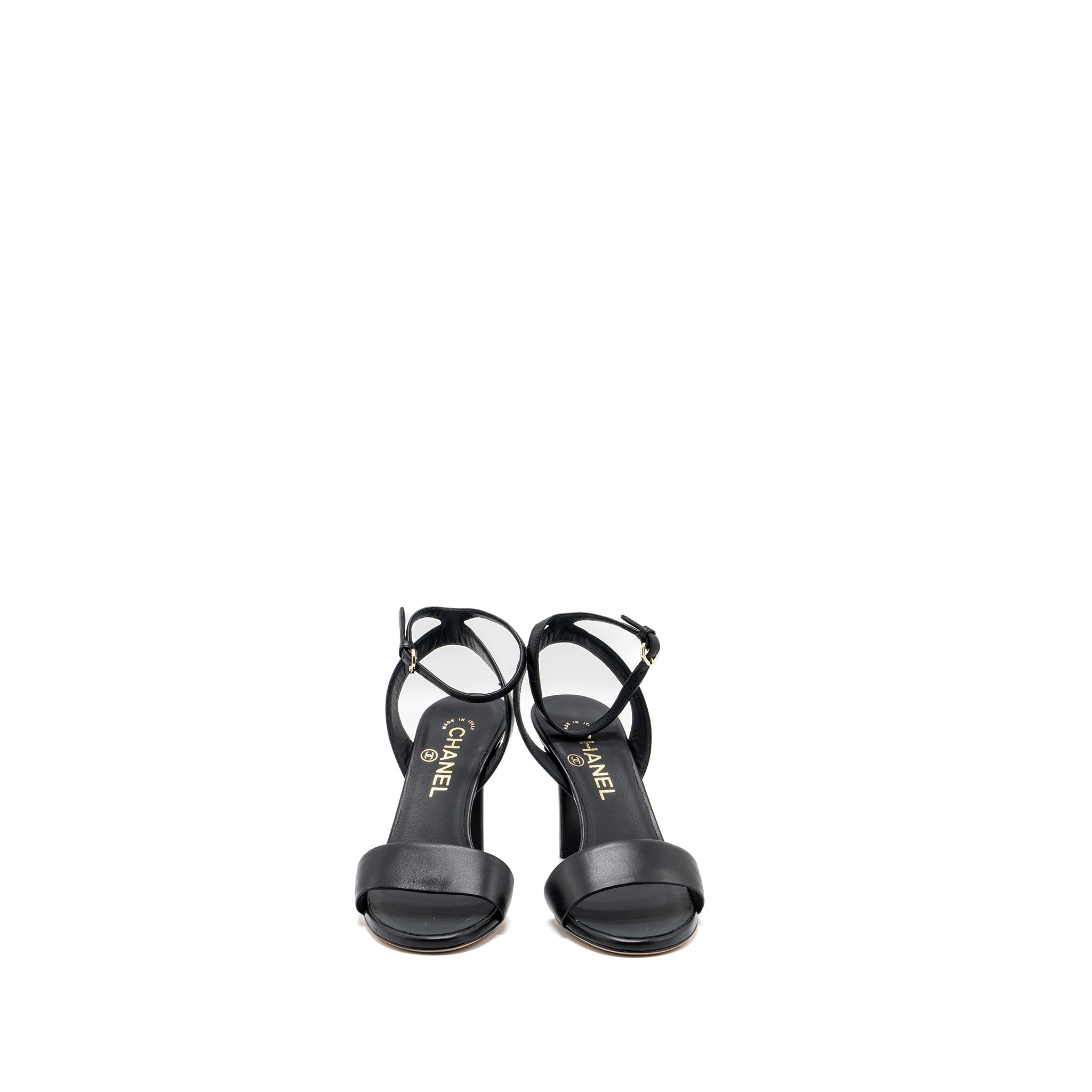 chanel-size-36-heel-sandals-leather-black-copy