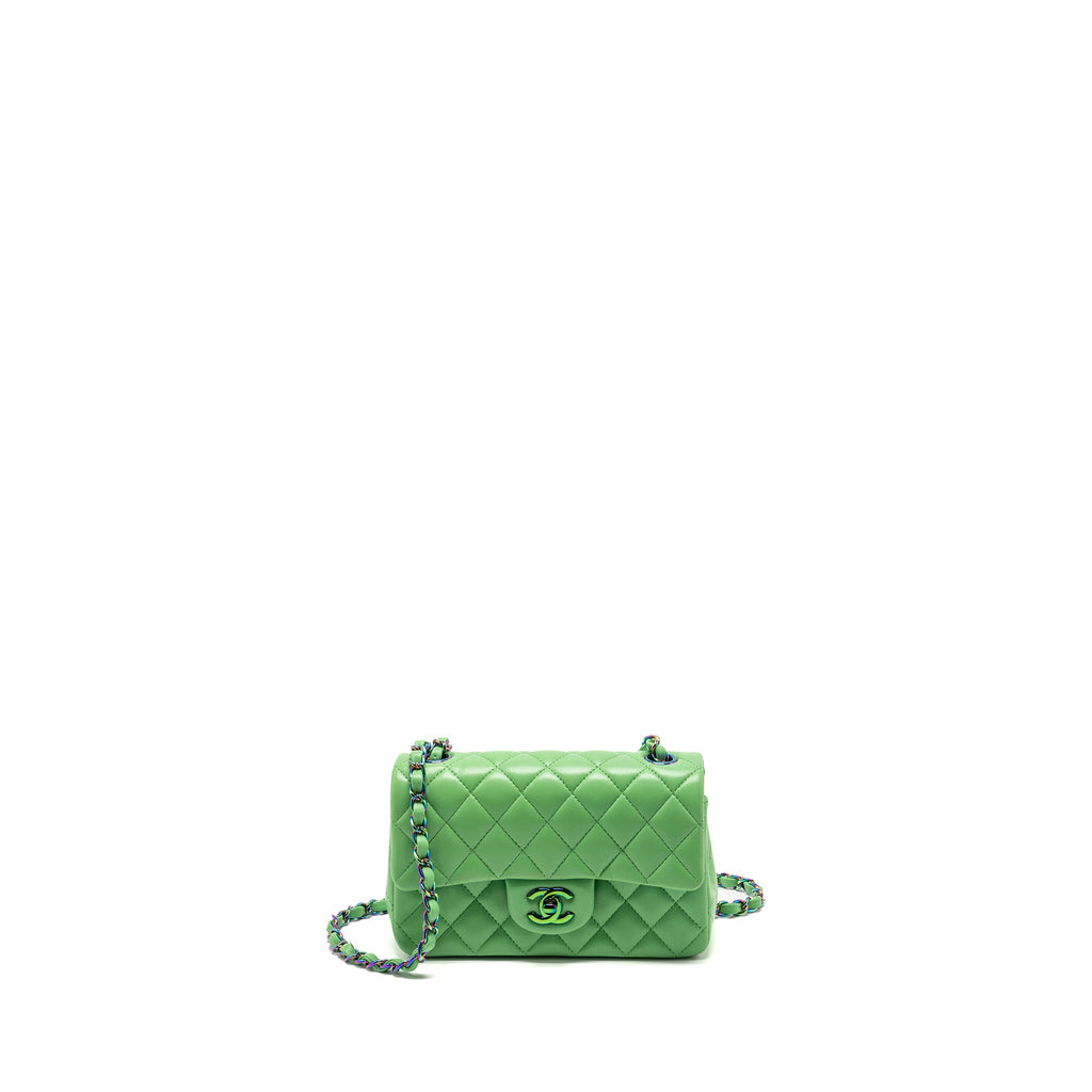 chanel-mini-rectangular-flap-bag-lambskin-green-iridescent-hardware-copy
