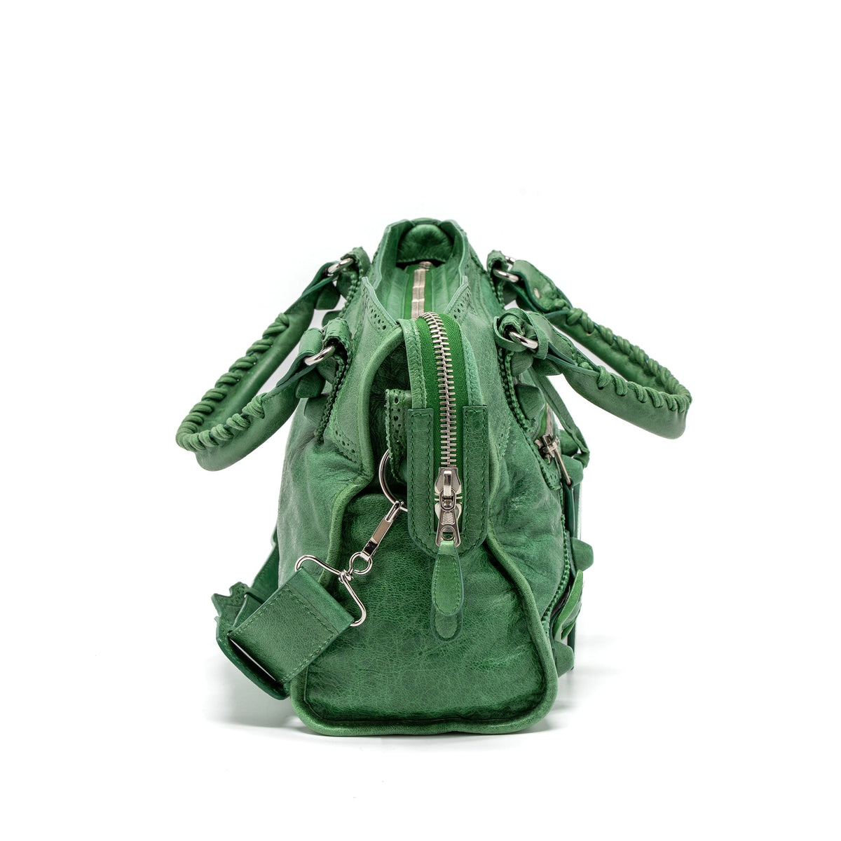 balenciaga-lace-city-bag-green-shw-1