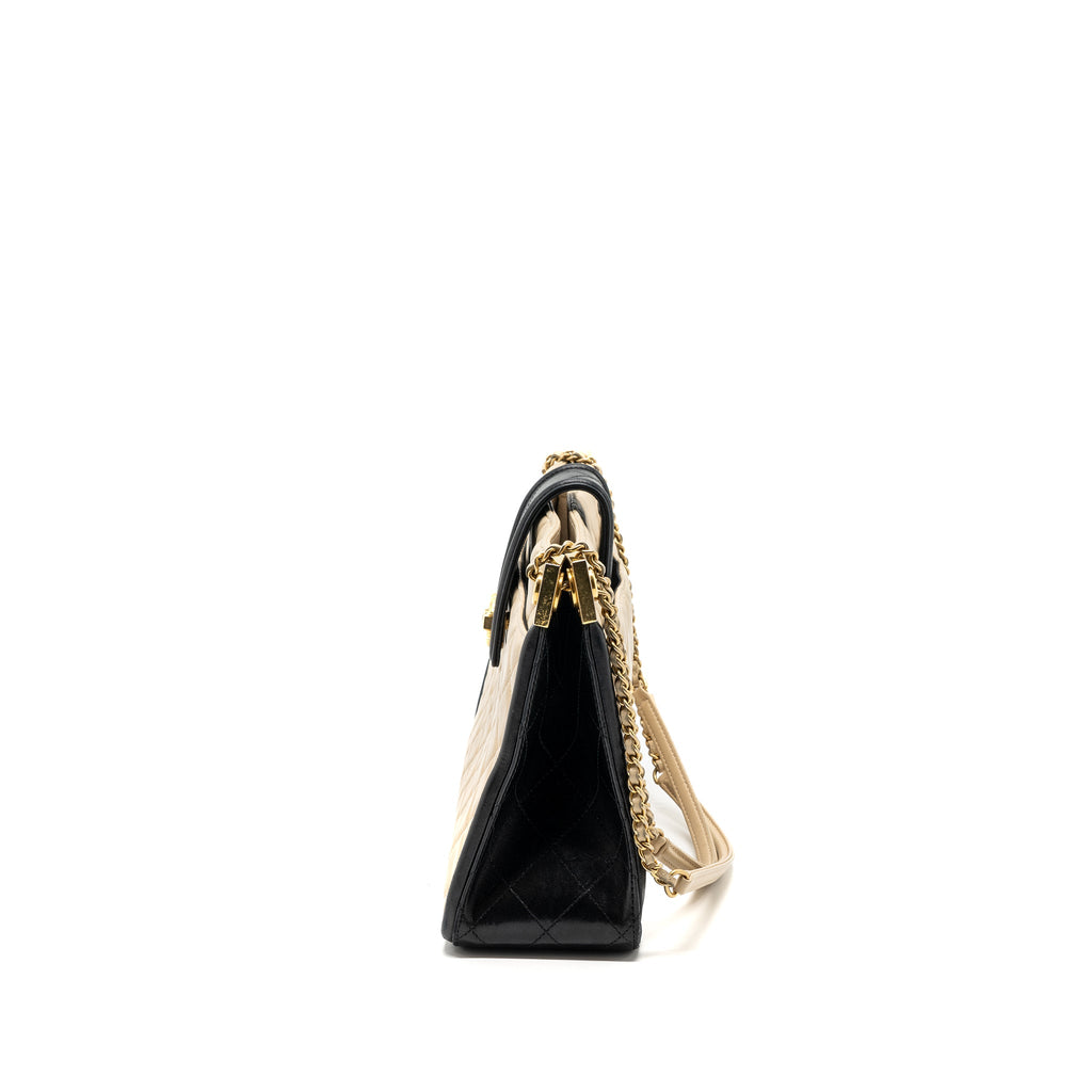 chanel-quilted-small-shopping-tote-bag-lambskin-beige-black-ghw