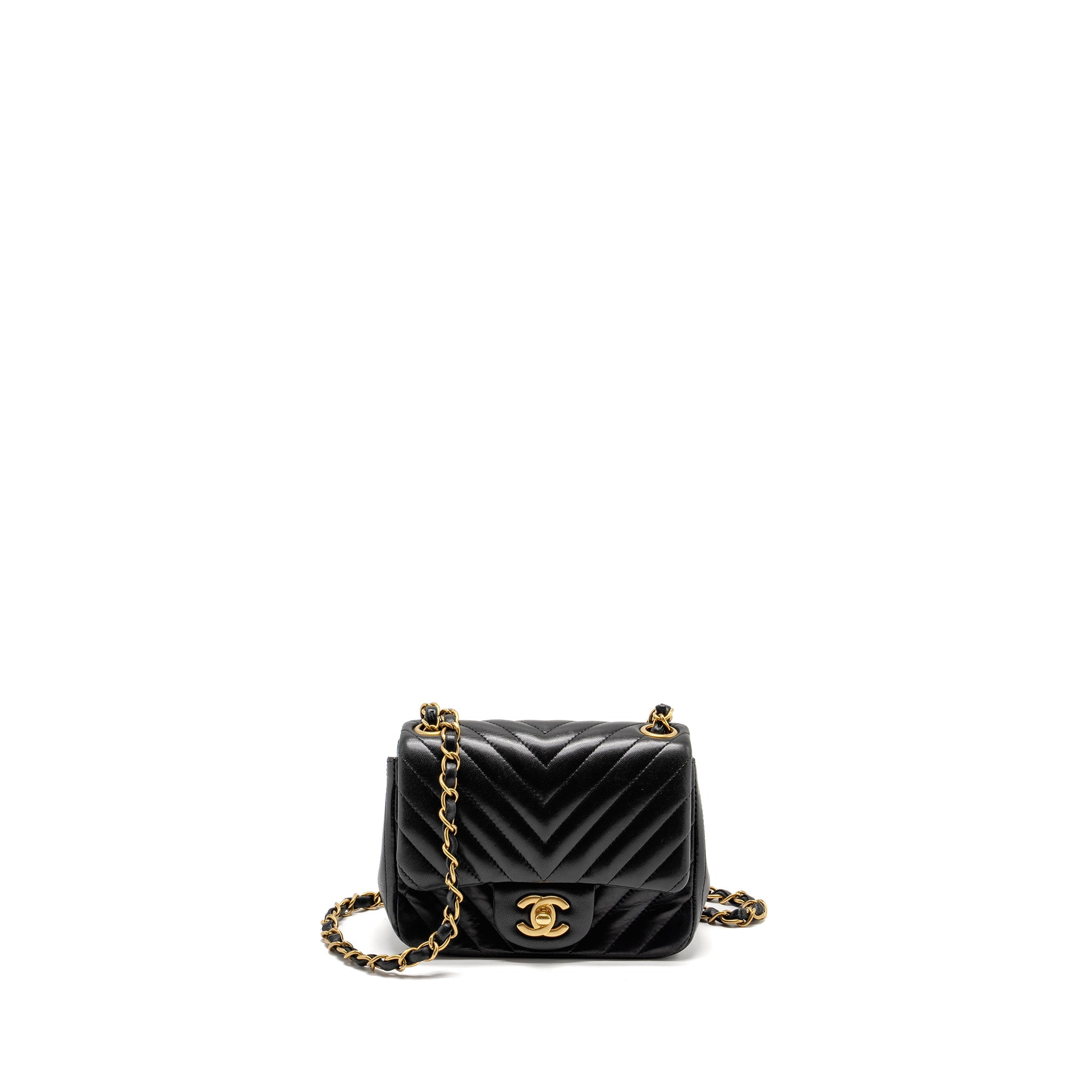 chanel-mini-square-chevron-flap-bag-lambskin-black-ghw-copy