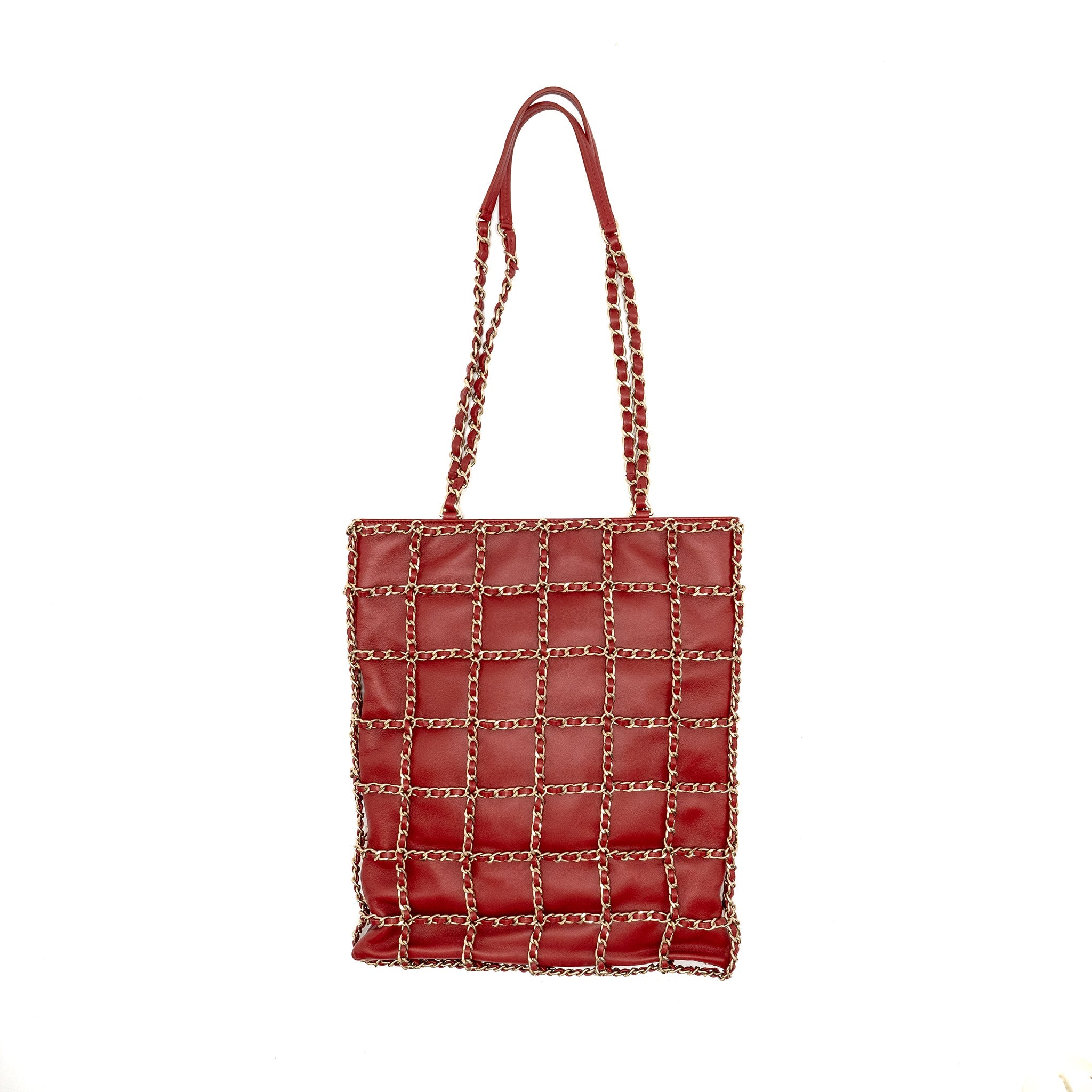 chanel-20a-chain-frame-cc-charm-shopping-tote-bag-lambskin-red-lghw