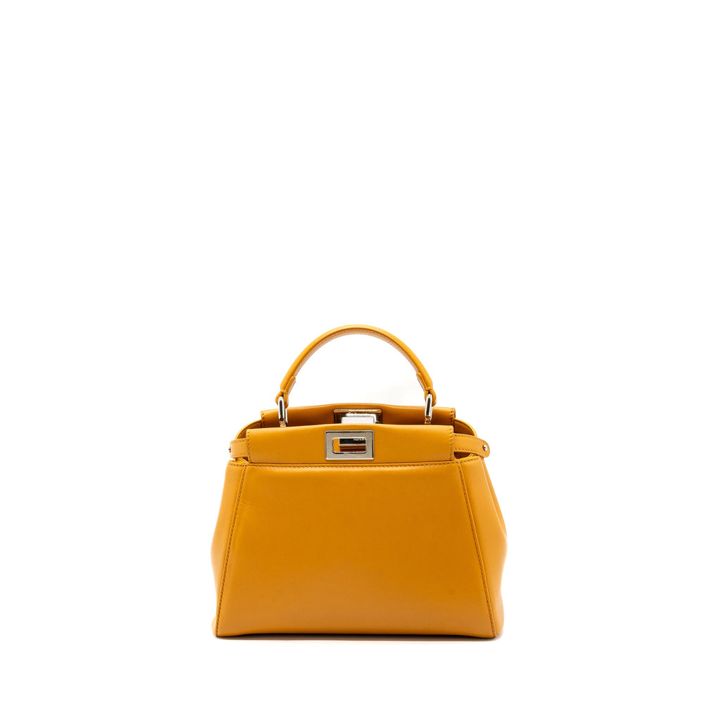 fendi-mini-peekaboo-lambskin-orange-shw