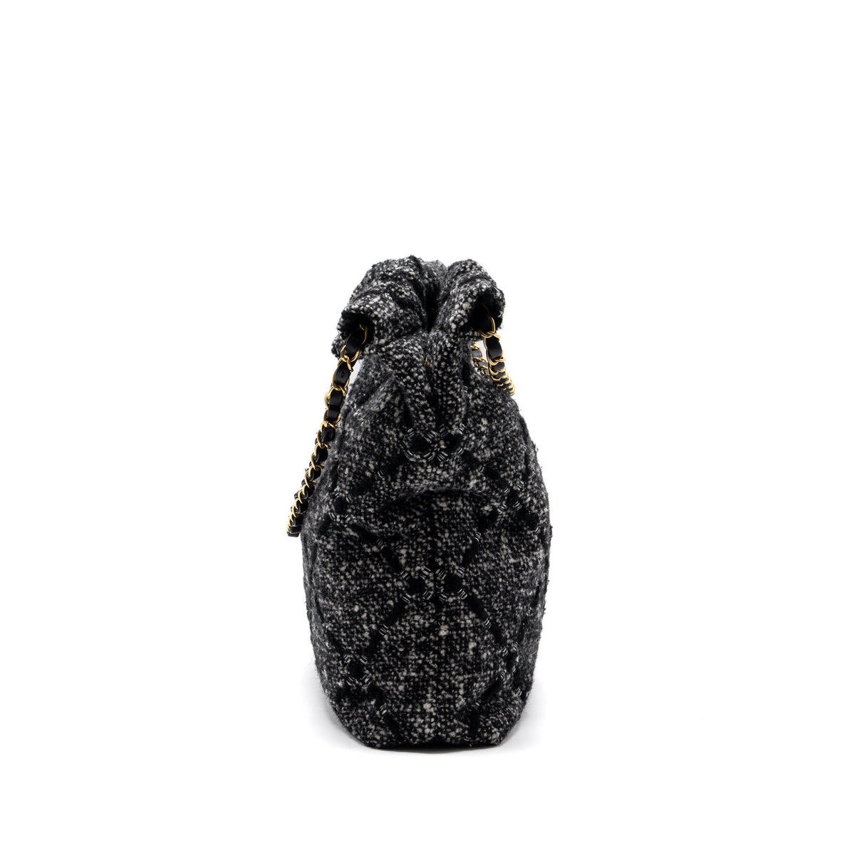 chanel-medium-22-bag-tweed-black-grey-ghw-microchip