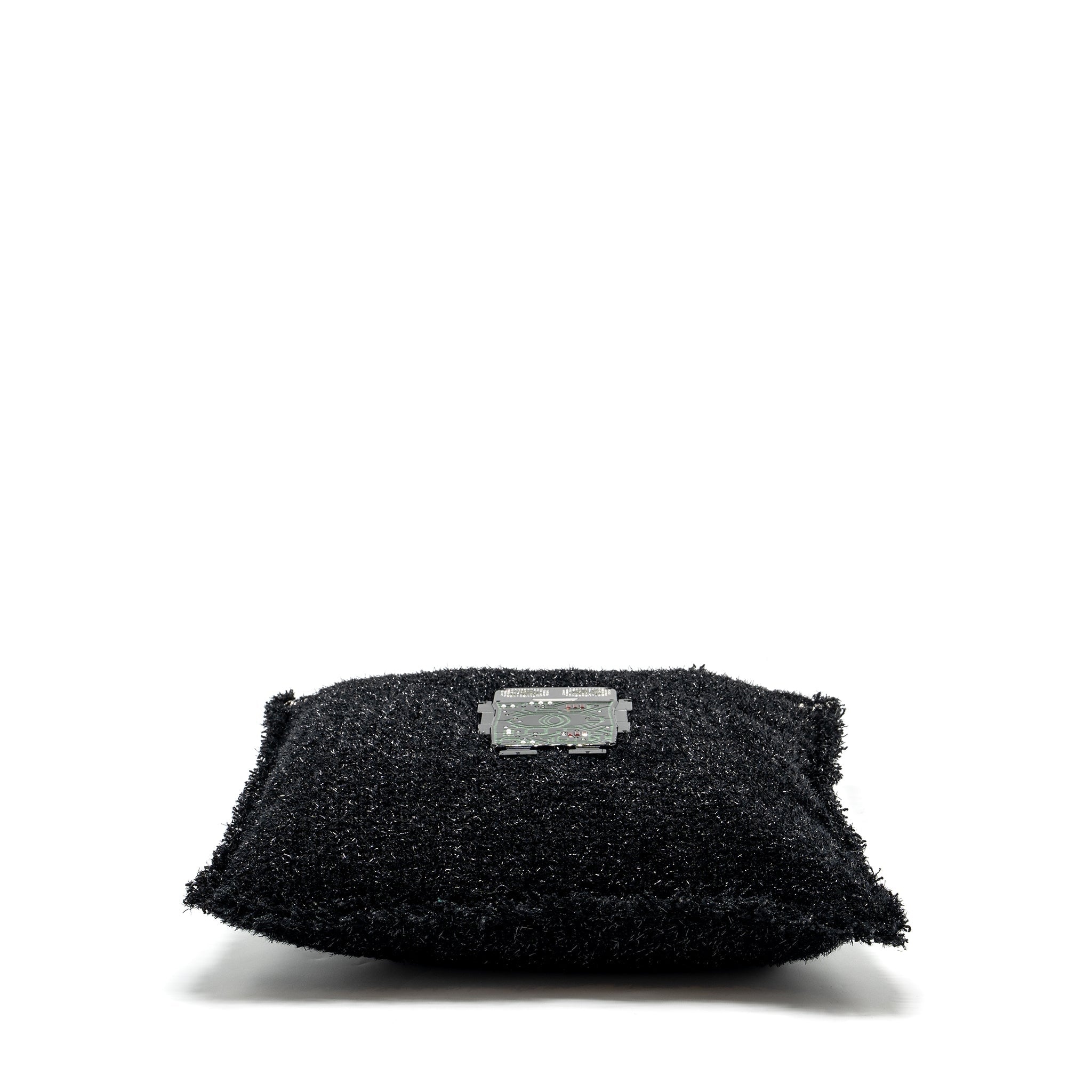 chanel-resin-robot-tote-bag-tweed-black-shw-copy