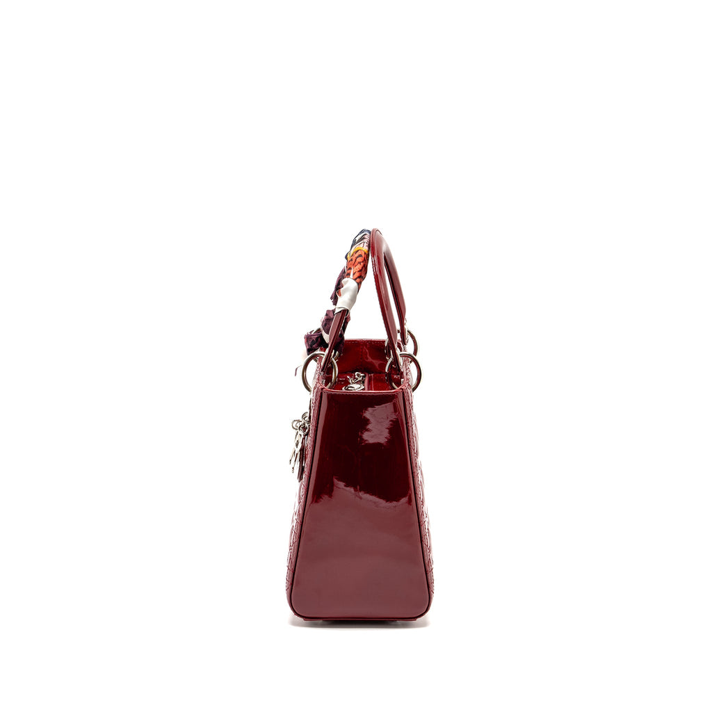 dior-medium-lady-dior-patent-dark-red-shw