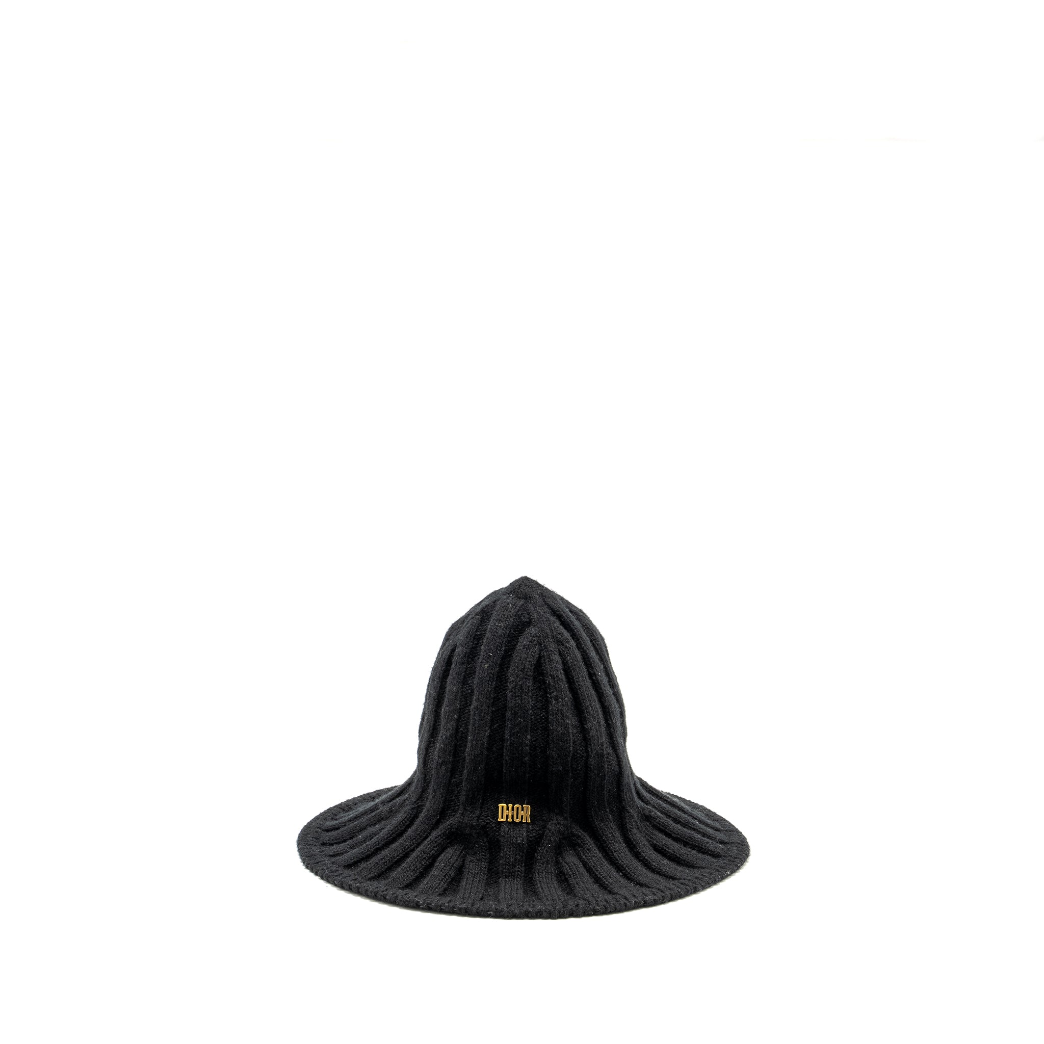 dior-letter-logo-wire-brimmed-beanie-wool-black