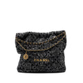 chanel-medium-22-bag-tweed-black-grey-ghw-microchip