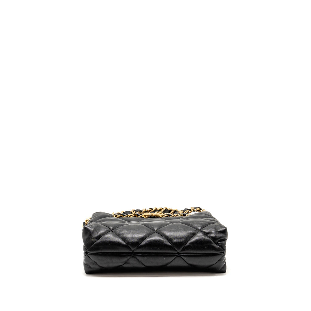chanel-quilted-double-chain-shoulder-bag-black-ghw-micochip