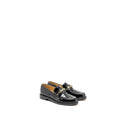 chanel-size-36-5-letter-loafers-leather-black-lghw-copy