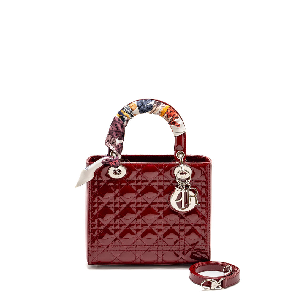 dior-medium-lady-dior-patent-dark-red-shw