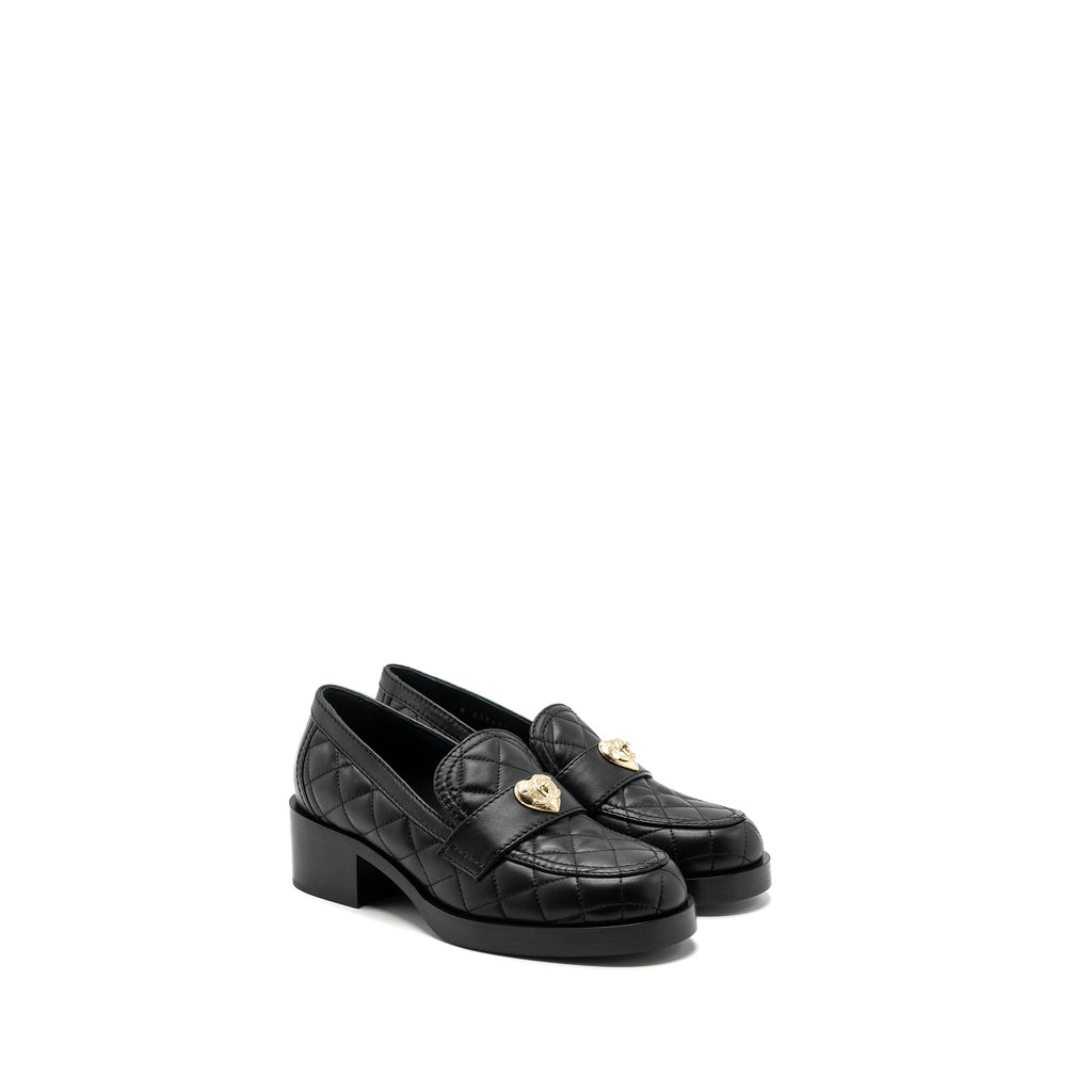 chanel-size-37-heart-rock-loafers-leather-black-lghw