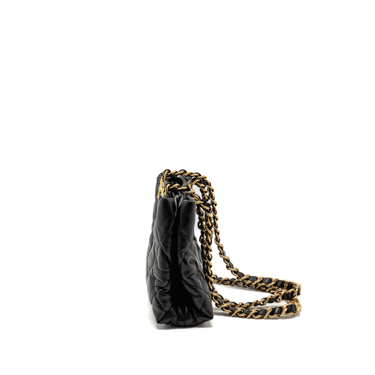 chanel-quilted-double-chain-shoulder-bag-black-ghw-micochip
