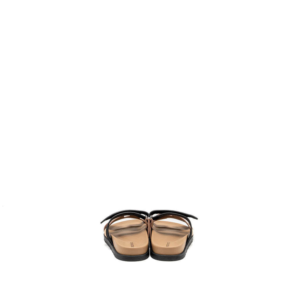 hermes-size-34-chypre-sandals-chevre-suede-rose-perle-noir