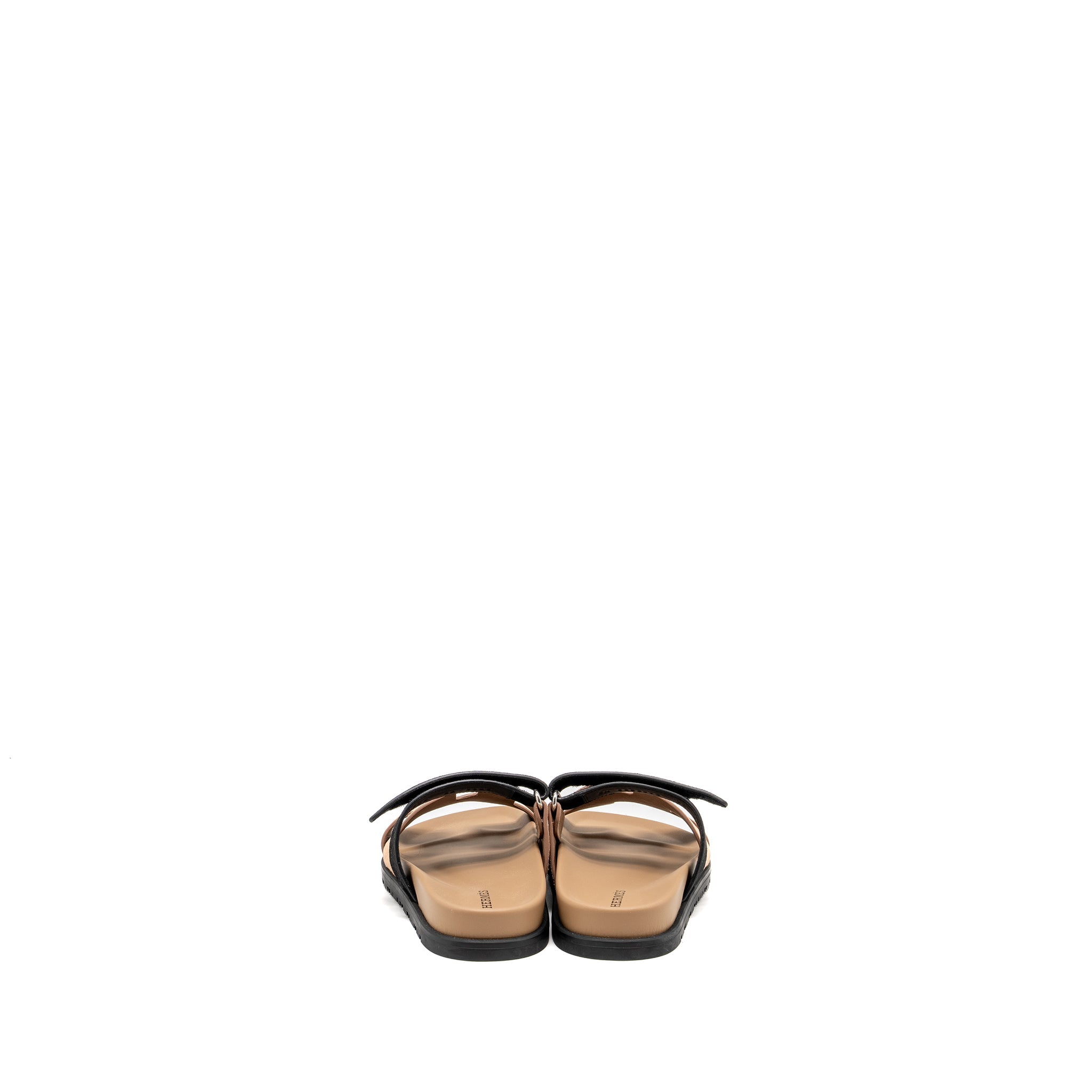 hermes-size-34-chypre-sandals-chevre-suede-rose-perle-noir