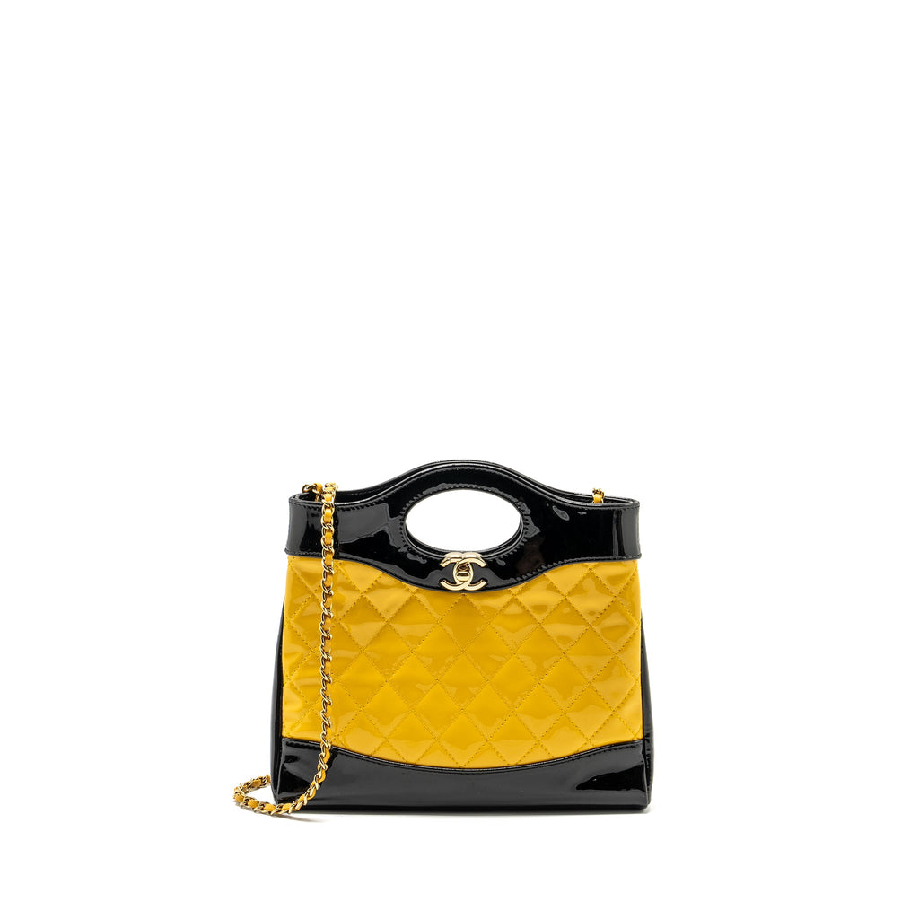chanel-mini-31-bag-patent-black-yellow-lghw-microchip