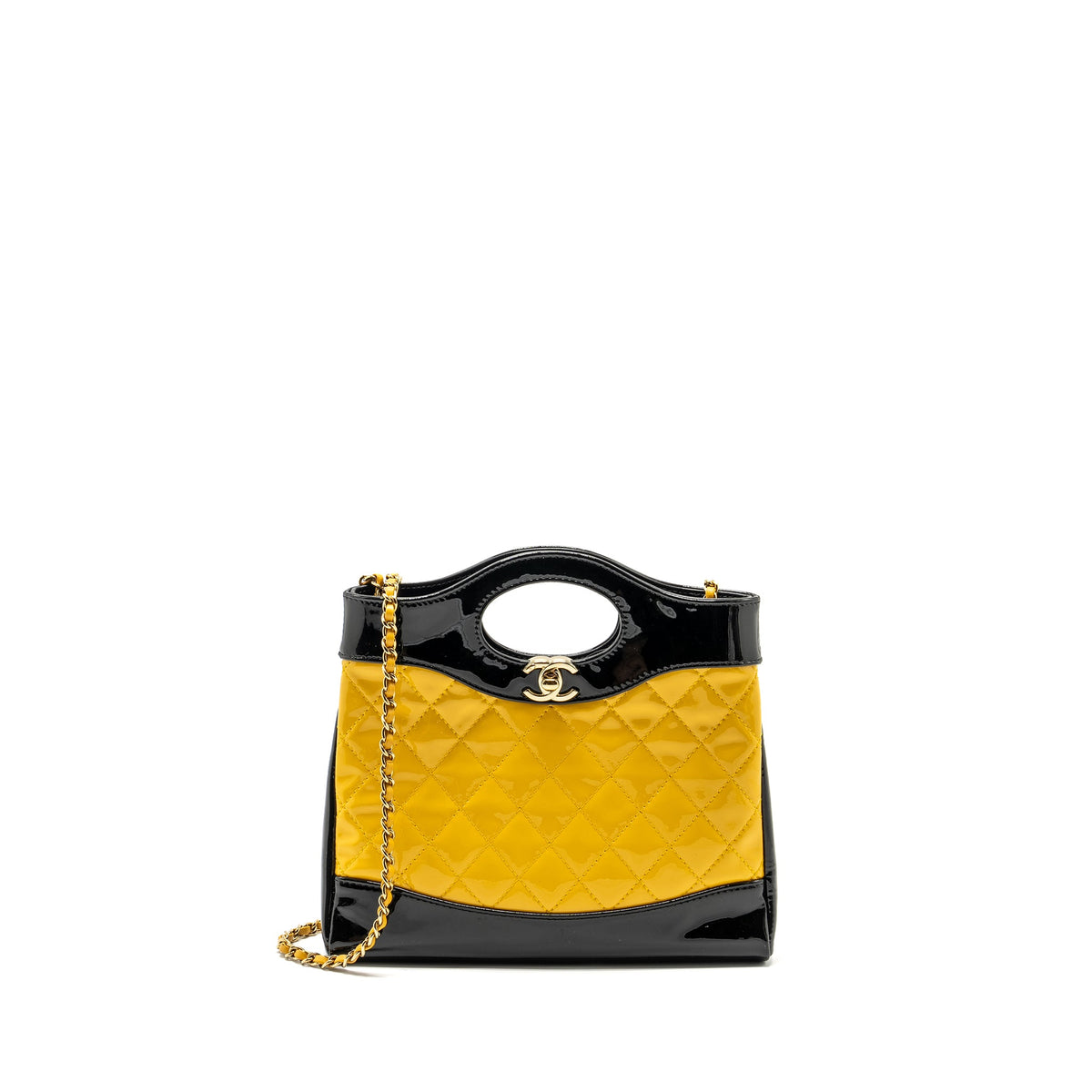 chanel-mini-31-bag-patent-black-yellow-lghw-microchip