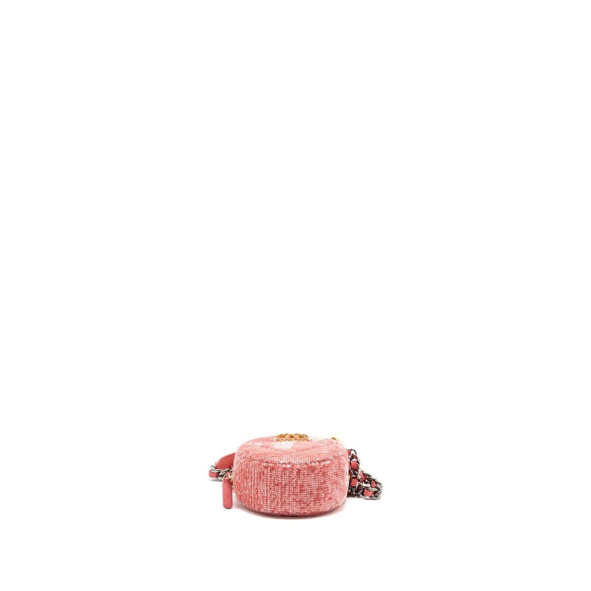 chanel-19-round-purse-with-chain-sequins-pink-multicolour-hardware